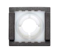 Gedotec Guide di ricambio per riparazione, pietra scorrevole per binari scorrevoli, per chiudiporta, GEZE | da inserire per guida normale | 1 pezzo - feltrini di ricambio per binario speciale - angolo