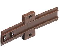 Gedotec H10407 - Cerniera per porta per frigoriferi da incasso dietro le porte dei mobili, in plastica marrone, cerniera per mobili con viti, 1 pezzo, nastro per porta per congelatori