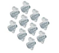 Gedotec H3115 - Supporto per mensole da cucina, in plastica, diametro foro 5 mm, 10 pezzi