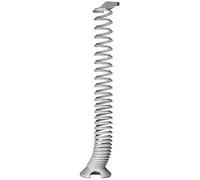 Gedotec H5259, supporto flessibile per cavi da scrivania, a spirale, rotondo, regolabile in altezza, per tavolo da ufficio, 1 pezzo