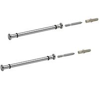GedoTec Larghezza piano vetro Supporto piano mensola Supporto-mensola Elemento portante vassoio Supporto per ripiano in vetro DESIGN per Montaggio a parete - Tablatiefe 200 mm - cromato