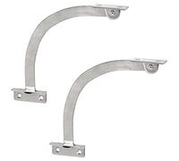 Gedotec Limitatore di apertura, per porte di mobili, supporto pieghevole da avvitare, lunghezza 150 mm, in acciaio nichelato, 3 paia di accessori per mobili, forbici per porte dell'armadio