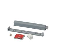 Gedotec Magnetic Snap Snap Snapper automatico in plastica Apriporta Push-to-Open Grigio - SLIM | Chiusura della porta forte | Apertura a spinta per ante armadio | 2 pezzi