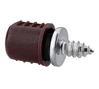 Gedotec magnetico con contropiastra magnetica da forare per porta magnetica da forare | magnete per porta marrone extra forte | forza adesiva 2,0 kg | 10 pezzi - magneti per mobili per porte di arma