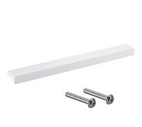 Gedotec, maniglia in alluminio bianco | Maniglia per cassetti in nero | Angle | Maniglia di design per cassetti con lunghezza 200 mm | Maniglia per ante | 1 pezzo - Maniglia per cassetti
