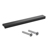 Gedotec Maniglia in alluminio massiccio | Maniglia per cassetti in grigio | ANGLE | Design maniglia per mobili per cassetti con una lunghezza di 200 mm | Maniglia per ante dell'armadio | 1 pezzo