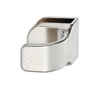 Gedotec Maniglia per porta in vetro per porte in vetro, spessore del vetro 4-6 mm, nichelata opaca, maniglia a specchio per porte di armadi e porte in vetro, 1 pezzo, maniglia di design per vetrine