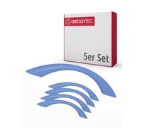 Gedotec Maniglie per mobili per cameretta dei bambini | Distanza tra fori 96 mm | Colore azzurro | 5 pezzi | Maniglie per cassetti in plastica | COLOUR | Maniglie per porte colorate | Maniglie per