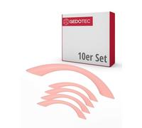 Gedotec Maniglie per mobili per cameretta dei bambini | Distanza tra i fori 96 mm | Colore Rosa | 10 Pezzi | Maniglie per cassetti in plastica | COLOUR | Maniglie per porte colorate | Maniglie per