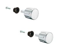GedoTec Manopola Caravan Roulotte per Push - Lock Blocchi a vite Serratura mobilio manopola con Perno quadrato Lunghezza 28 mm Qualità di marca per la tua Zona living - 2 Stück