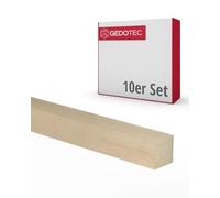 Gedotec modanature in legno per l'artigianato - assi di legno per l'edilizia in legno di faggio 100 cm | 10 pezzi 25x25x950 mm | BASIC | legno versatile per l'artigianato e la costruzione di vari og