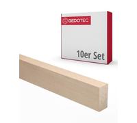 Gedotec Modanature in Legno per l'Artigianato - Assi in Faggio 100 cm | 10 Pezzi 10x20x950 mm | BASIC | Versatile per Costruzione di Vari Oggetti