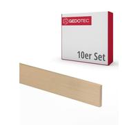 Gedotec modanature in legno per l'artigianato - tavole in legno per l'edilizia in faggio 100 cm | 10 pezzi 3x19x950 mm | BASIC | legno versatile per l'artigianato e la costruzione di vari oggetti |
