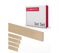 Gedotec modanature in legno per l'artigianato - tavole in legno per l'edilizia in faggio 100 cm | 5 pezzi 5x40x950 mm | BASIC | legno versatile per l'artigianato e la costruzione di vari oggetti | l