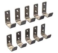 Gedotec® moderno gancio appendiabiti Sandra acciaio inox ganci cappotto | in acciaio inox spazzolato opaco | 52x 19mm | acciaio ganci appendiabiti in acciaio inox V2A | con materiale di fissaggio