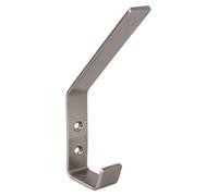 Gedotec® moderno gancio appendiabiti Sandra acciaio inox ganci cappotto | in acciaio inox spazzolato opaco | 52x 19mm | acciaio ganci appendiabiti in acciaio inox V2A