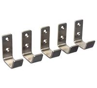 Gedotec® moderno gancio appendiabiti Sandra acciaio inox ganci cappotto | in acciaio inox spazzolato opaco | 52x 19mm | acciaio ganci appendiabiti in acciaio inox V2A