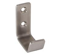 Gedotec® moderno gancio appendiabiti Sandra acciaio inox ganci cappotto | in acciaio inox spazzolato opaco | 52x 19mm | acciaio ganci appendiabiti in acciaio inox V2A | con materiale di fissaggio