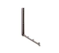 GedoTec Moderno pannello da parete pieghevole gancio appendiabiti da ingresso - CAME grande | 177 x 13/73 mm | Gancio per cappotto in acciaio inox | 1 pezzo - Design da parete