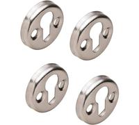 Gedotec Montaggio letto 4 Pezzi Montaggio della capsula Ferramenta per mobili Linea Professionale 30 mm Grigio Moderno Acciaio Senza finitura