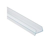 GedoTec Profilo di Base Profilo di Apertura Base Sigillo di Cucina con Labbro di Tenuta Plastica Trasparente Lunghezza 2000 mm per Spessore della Piastra 16 o 19 mm - Spessore della Lamiera 16 mm