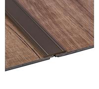 Gedotec Profilo di transizione alluminio bronzo marrone opaco - SUPER FLAT | 1 pezzo - guida di transizione - autoadesivo | dimensioni: (L x P x A) 1000 mm x 30 mm x 1,75 mm