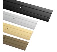 Gedotec Profilo di transizione alluminio nero 200 cm da avvitare | lunghezza 200cm larghezza 37 mm | 1 pezzo, Guida di transizione - profilo per pavimento