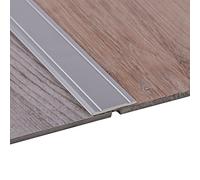 Gedotec Profilo di transizione in alluminio argento - SUPER FLAT - Guida di transizione autoadesivo dimensioni: 2000 mm x 30 mm x 1,75 mm, Strisce di copertura per pavimenti