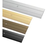 Gedotec Profilo di transizione per avvitamento alluminio argento 200 cm | lunghezza 1 m larghezza 37 mm | 1 pezzo Binario di transizione per pavimenti - profilo per pavimenti in alluminio