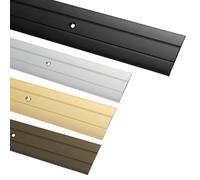 Gedotec Profilo di transizione per avvitamento alluminio nero 100 cm | lunghezza 1 m larghezza 37 mm | 1 pezzo Binario di transizione per pavimenti |Piastra Connettori