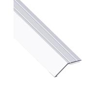 Gedotec Profilo di transizione per compensazione dell'altezza, argento, 2000 mm, in alluminio, lunghezza 2 m, accorciabile, larghezza 41 mm, prodotto in Germania, listello di finitura in alluminio