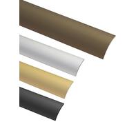 Gedotec Profilo Transizione Laminato | Profilo 30 x 2000 mm | 1 Pezzo | Alluminio Anodizzato Bronzo | Vinile Binario di transizione, Autoadesivo Profilo per pavimento ad arco