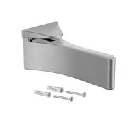Gedotec Reggimensola di design - Mensola a muro in metallo - Anodizzato Argento | Staffa per mensola per impieghi gravosi | MAFO | Spessore ripiano 6-30 mm | Supporto per ripiano | 1 Pezzo
