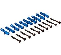 Gedotec Set di viti per profili di passaggio forati e forati e profilo terminale in alluminio | Viti con tasselli per fissaggio a pavimento | bronzo acciaio | 1 Set