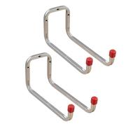 Gedotec Supporto da parete - Gancio da parete da avvitare in acciaio zincato | DUO | 2 pezzi ganci per dispositivi lunghezza: 250 mm con materiale di fissaggio | gancio multiuso in metallo | supporto