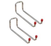 Gedotec Supporto da parete - Gancio da parete per viti in acciaio zincato | DUO | 2 pezzi ganci per dispositivi lunghezza: 325 mm con materiale di fissaggio | gancio multiuso in metallo | supporto da
