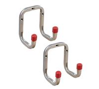 Gedotec Supporto da parete - Gancio da parete per viti in acciaio zincato | DUO | 2 pezzi ganci per dispositivi lunghezza: 90 mm con materiale di fissaggio | gancio multiuso in metallo | supporto da