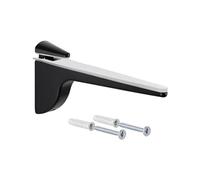 Gedotec Supporto per mensola di design - nero opaco | 1 pezzo - Supporto per mensola pesante | PINOCCHIO | Mensola a muro in metallo | Supporto per mensola pesante con portata fino a 50 kg