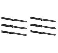 Gedotec Supporto per mensole in acciaio marrone zincato | Trasparente | In metallo | Per carichi pesanti | Montaggio a parete | Invisibile | Supporto da parete zincato (10 x 100 mm) | 6 Pezzi