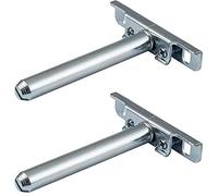 Gedotec Supporto per mensole regolabile, 2 pezzi, invisibile, supporto per mensole in ferro zincato, supporto per mensole, supporto per montaggio a parete