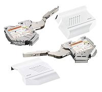 Gedotec Supporto per ribalta Blum |Aventos HK-S bianco seta per ribalta monopezzo | Serbatoio di alimentazione 20K2E00.02 | LF 960-2215