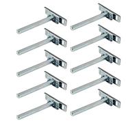 Gedotec supporto per scaffale in acciaio zincato blu chiaro - CLEVER | 50 pezzi supporto per scaffale in metallo - supporto per carichi pesanti | supporto per scaffale a parete