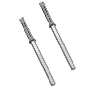 Gedotec Supporto per tablet invisibile, 2 Pezzi | Titanio Mini | Supporto da parete portata 12 kg per coppia | Supporto per ripiani in acciaio per montaggio a parete | Supporto per scaffali pesanti