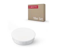 Gedotec Tappi a Vite da Inserire | 10 Pezzi - Copriviti Rotondi per Mobili | Cappucci in Plastica Bianca H1118 | Ø 35 mm | Coperture per Fori di Faggio | Stopper per Forature