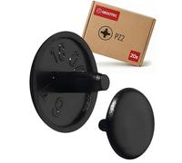 Gedotec Tappi di copertura per viti rotondi, 20 pezzi, copertura per viti in plastica nera per foro testa PZ2 | H1115 | copertura Ø 12 x 2,5 mm | tappi di copertura per fori e mobili in legno