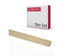 Gedotec - Tavole di Legno Dolce 100 cm | 10 Pezzi 22 x 22 mm | Modanatura Triangolare Decorativa