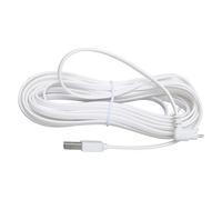 Gedourain Cavo di Alimentazione per Telecamera di Sicurezza Cavo di Ricarica Durevole Resistente All'acqua per Uso Interno Ed Esterno PVC 1 unità (10m)