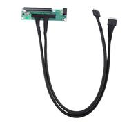 Gedourain Cavo Diviso per Scheda Riser Adattatore Biforcazione Ad Alte Prestazioni PCIe 4.0 X16 per Scheda Madre PC, Cavo Piatto FFC di Quinta Generazione Completamente Schermato, Plug And Play per