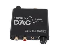 Gedourain Convertitore da Digitale Ad Analogico USB Professionale da 192 KHz con Volume Regolabile per gli Appassionati del Suono HiFi Materiale in Lega di Alluminio