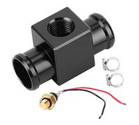 Gedourain Kit Interruttore Temperatura Acqua Termostato, Sensore Temperatura Ventola Liquido Refrigerante Radiatore in Lega di Alluminio CNC per Fuoristrada Moto ATV(Nero Blu Arancione)